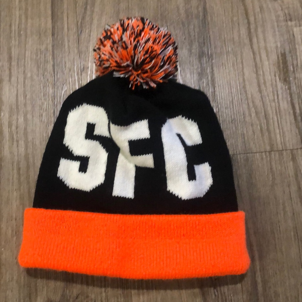 Orange and Black SFC beanie